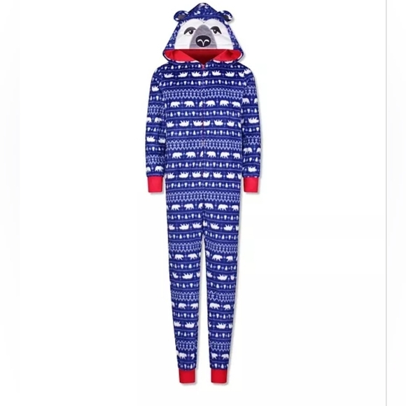 Max & Olivia big boys novelty bodysuit blue bear print sz xl NWT - Picture 1 of 7